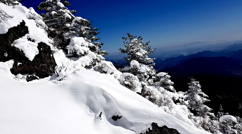 지리산 설경 상고대