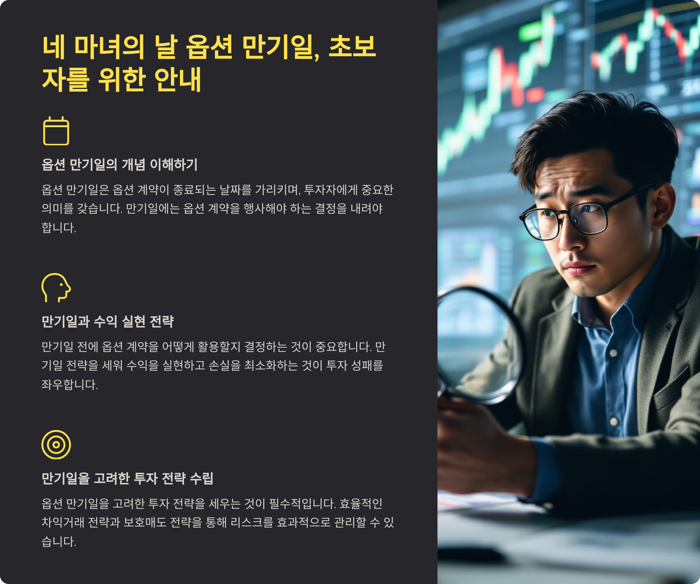 네 마녀의 날 옵션 만기일, 초보자를 위한 안내