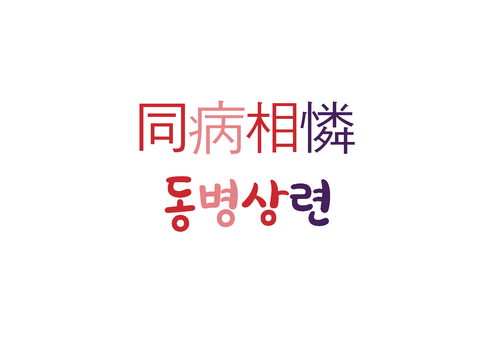  [하루 사자성어] 동병상련-어려운 처지에 있는 사람끼리 서로 불쌍히 여겨 돕는다