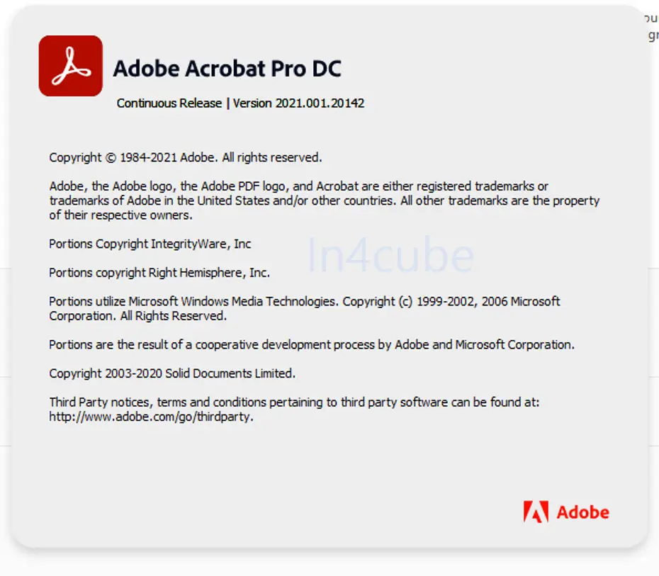 Adobe-Acrobat-Pro-DC-2021-버전확인