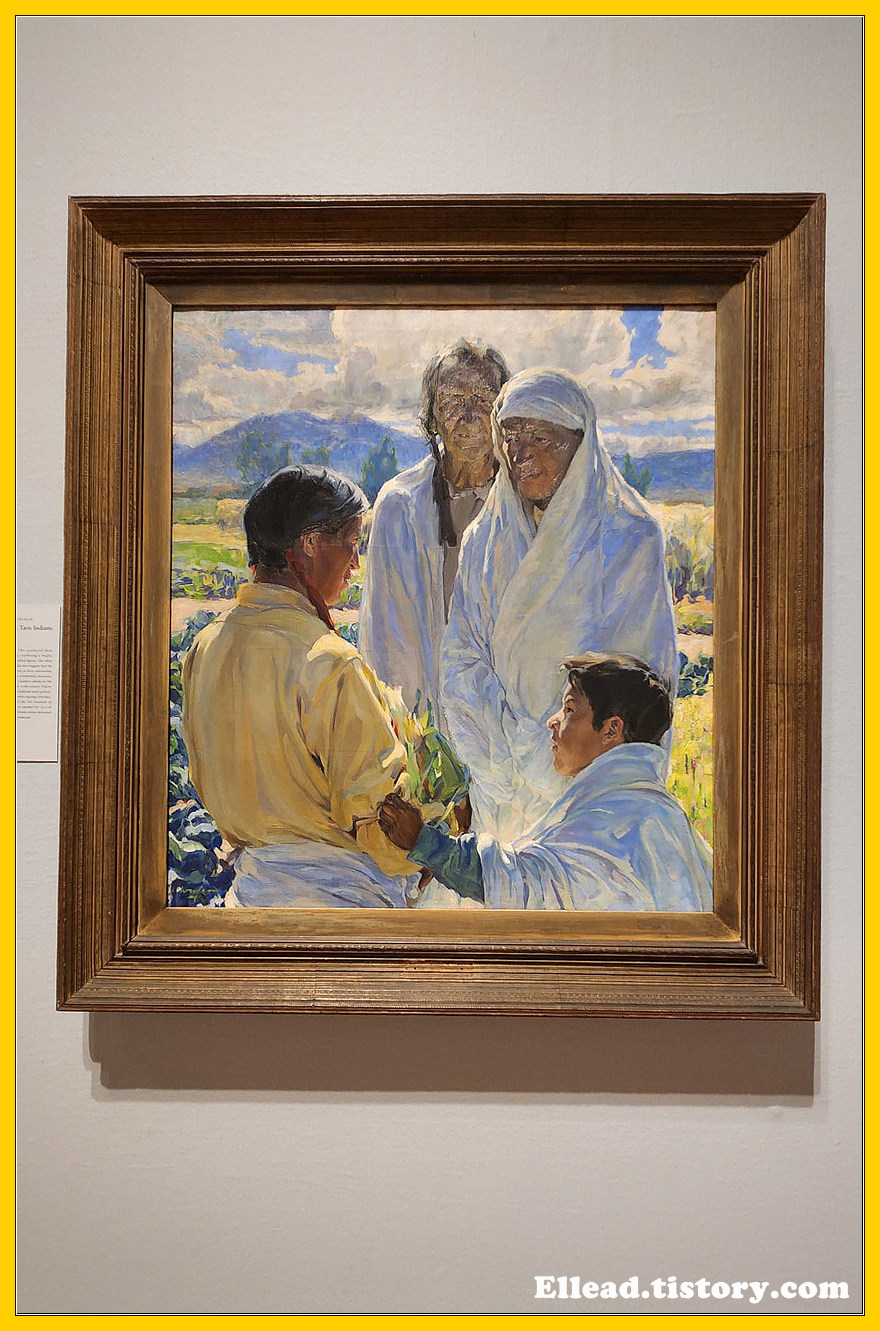 Walter Ufer, The Solemn Pledge, Taos Indians, 1916