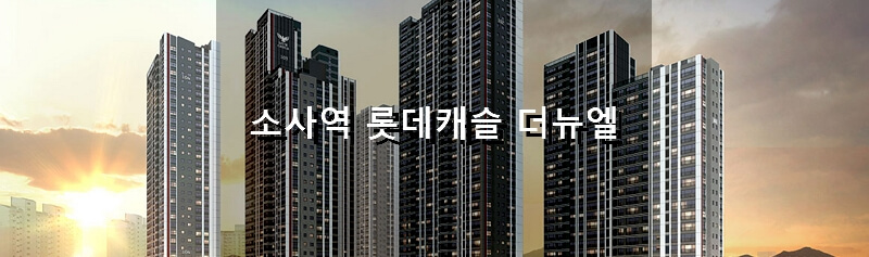 경기도 부천 소사역 롯데캐슬 더 뉴엘 분양 정보 및 청약 결과