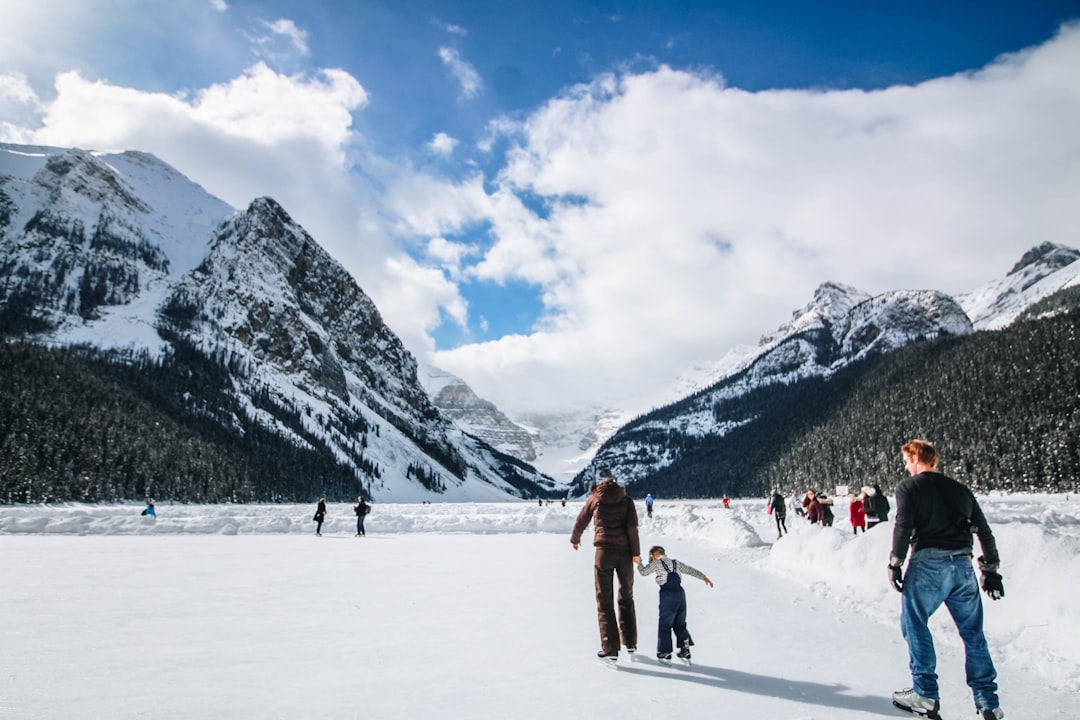 Ice fishing.