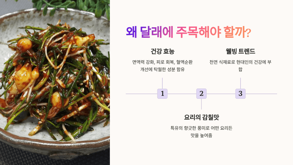 왜 달래에 주목해야 할까?