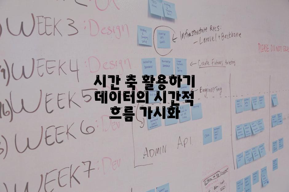 시간 축 활용하기 데이터의 시간적 흐름 가시화