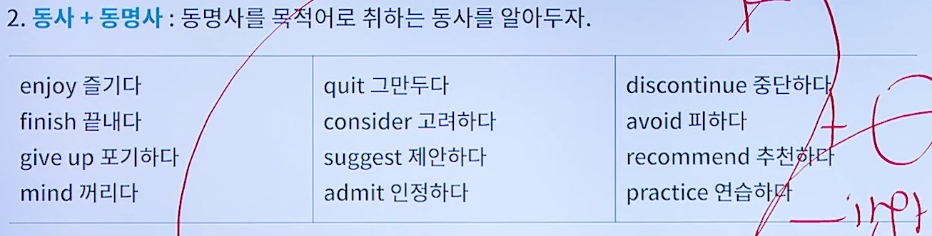  토익 600 ~ 700 기초 학습 노트 (6) 동명사