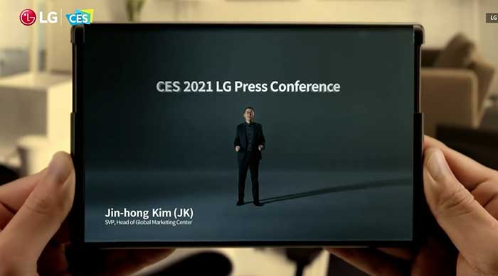 CES에서 공개된 LG 롤러블폰 티저 2
