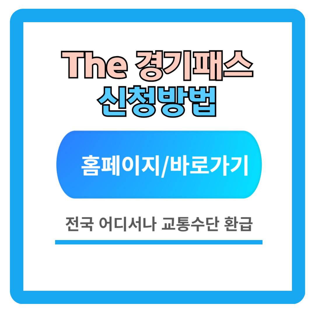 더 경기패스: 신청방법, 지원자격, 환급방법, 혜택 총정리