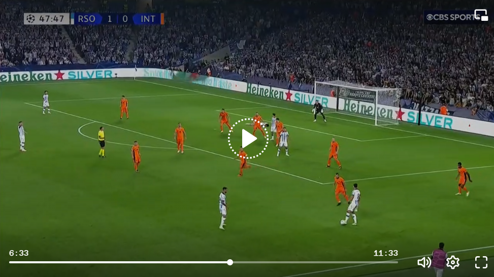 Real Sociedad De Futbol - FC Internazionale Milano Hightlights