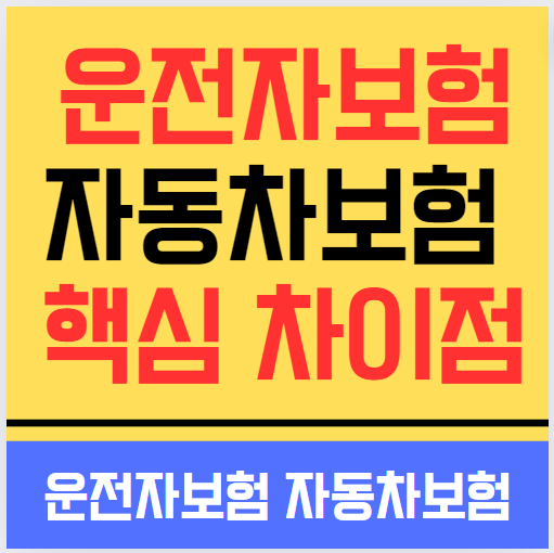 운전자 보험 가입해야 하는 이유! 기준 방법 보장 내용