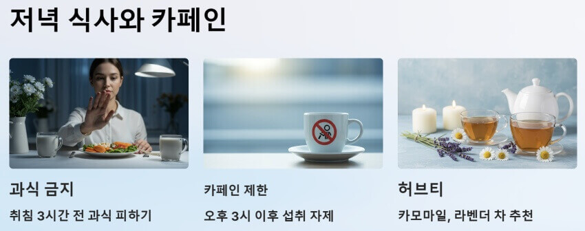 저녁식사와 카페인 ppt 이미지