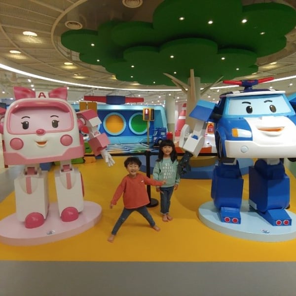  아빠와 함께 육아체험 일산 현대폴리 교통안전 놀이터