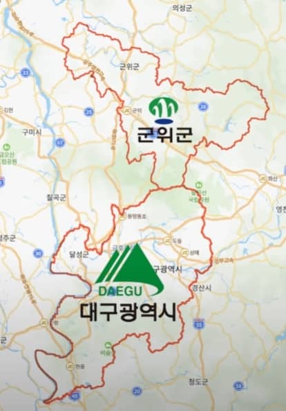 대구광역시 지도