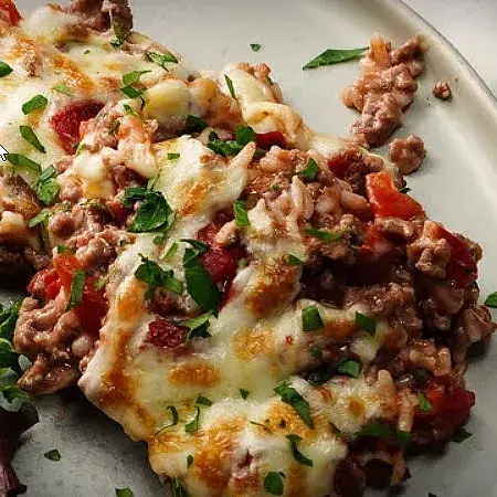  치즈 햄버거 라이스 캐서롤