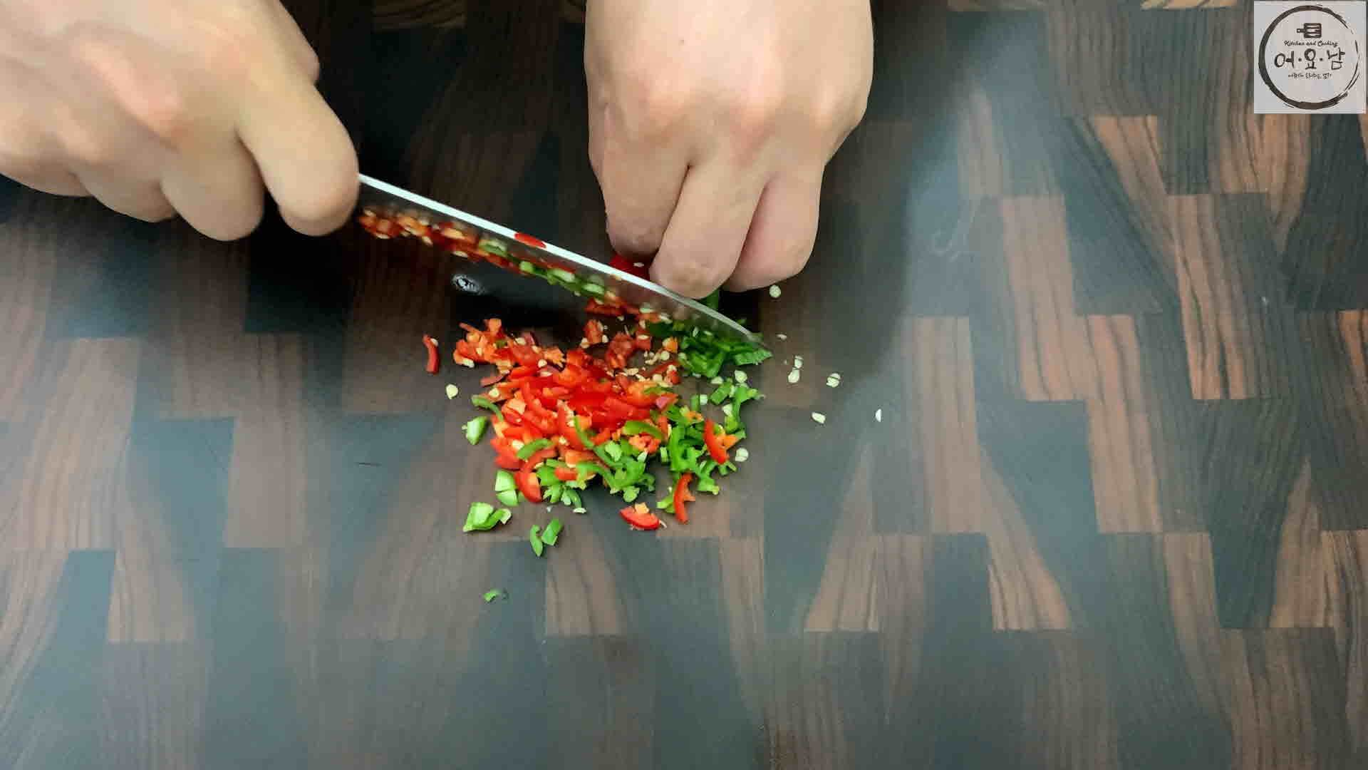 두부조림-재료준비-청홍고추