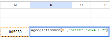 현재가 조회(googlefinance)