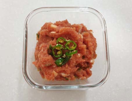  명란젓무침 만들기 / salted pollack roe