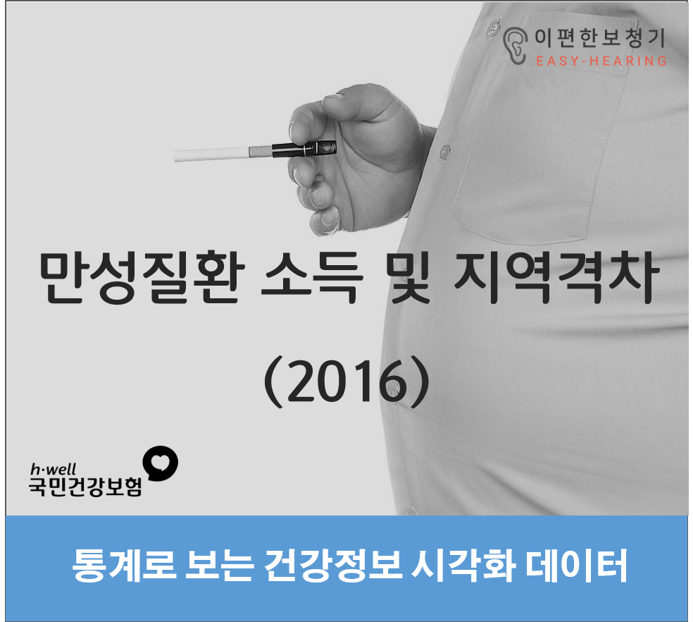  [통계] 만성질환 소득 및 지역별 격차 (2016)