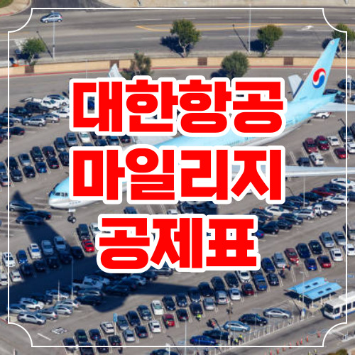 대한항공 마일리지 공제표 및 보너스 항공권 예약방법