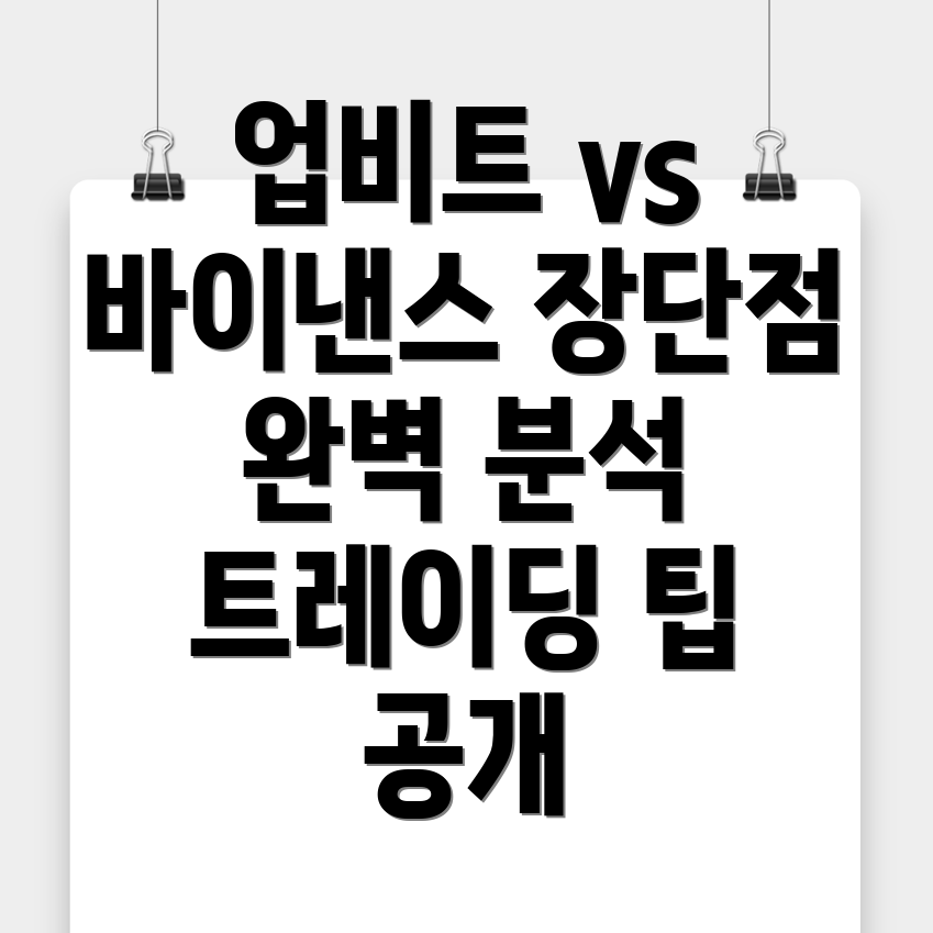 업비트와 바이낸스