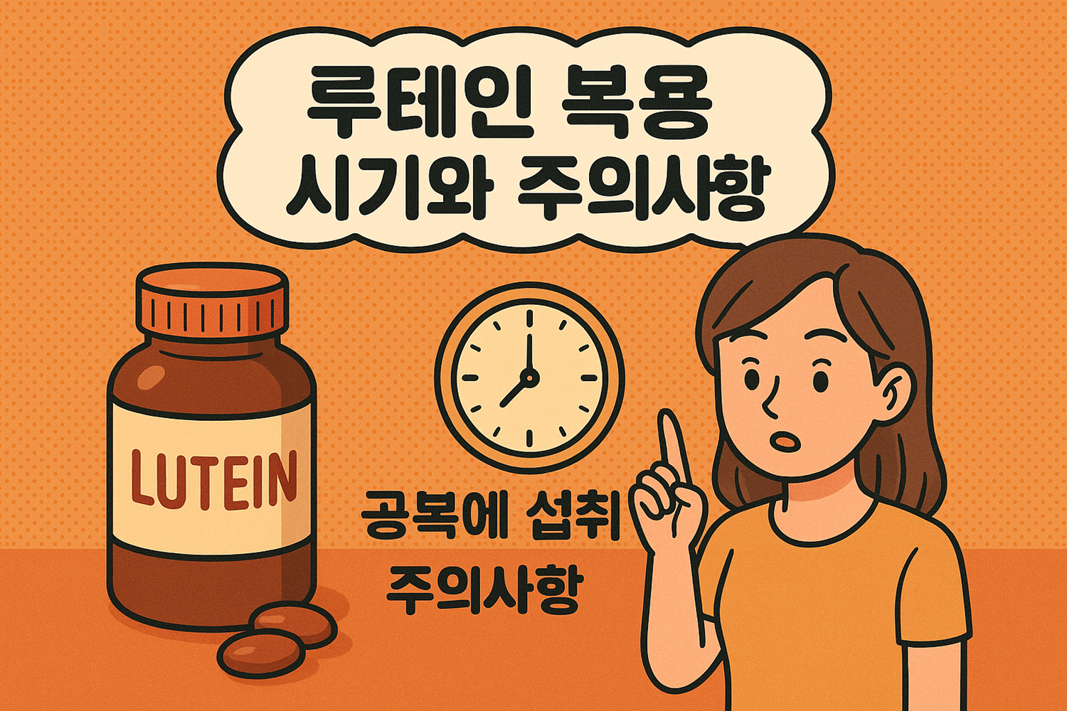 루테인 복용 시기와 주의사항