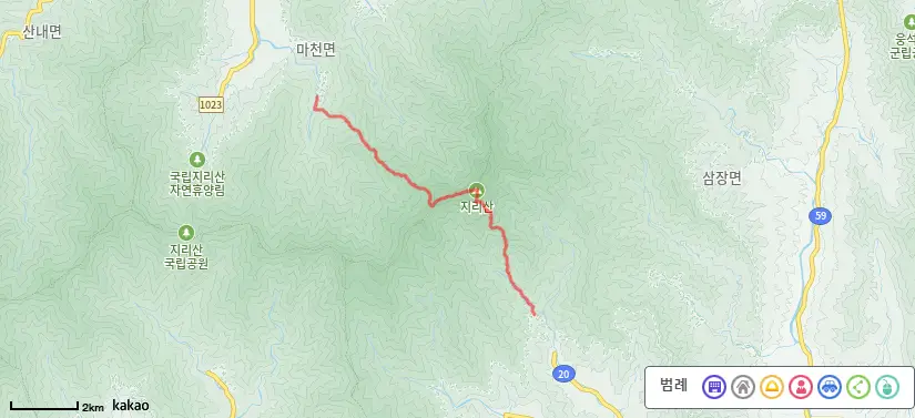 지리산 천왕봉 등산코스