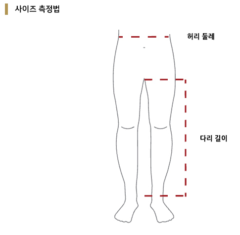 랩 아르곤 팬츠 사이즈표