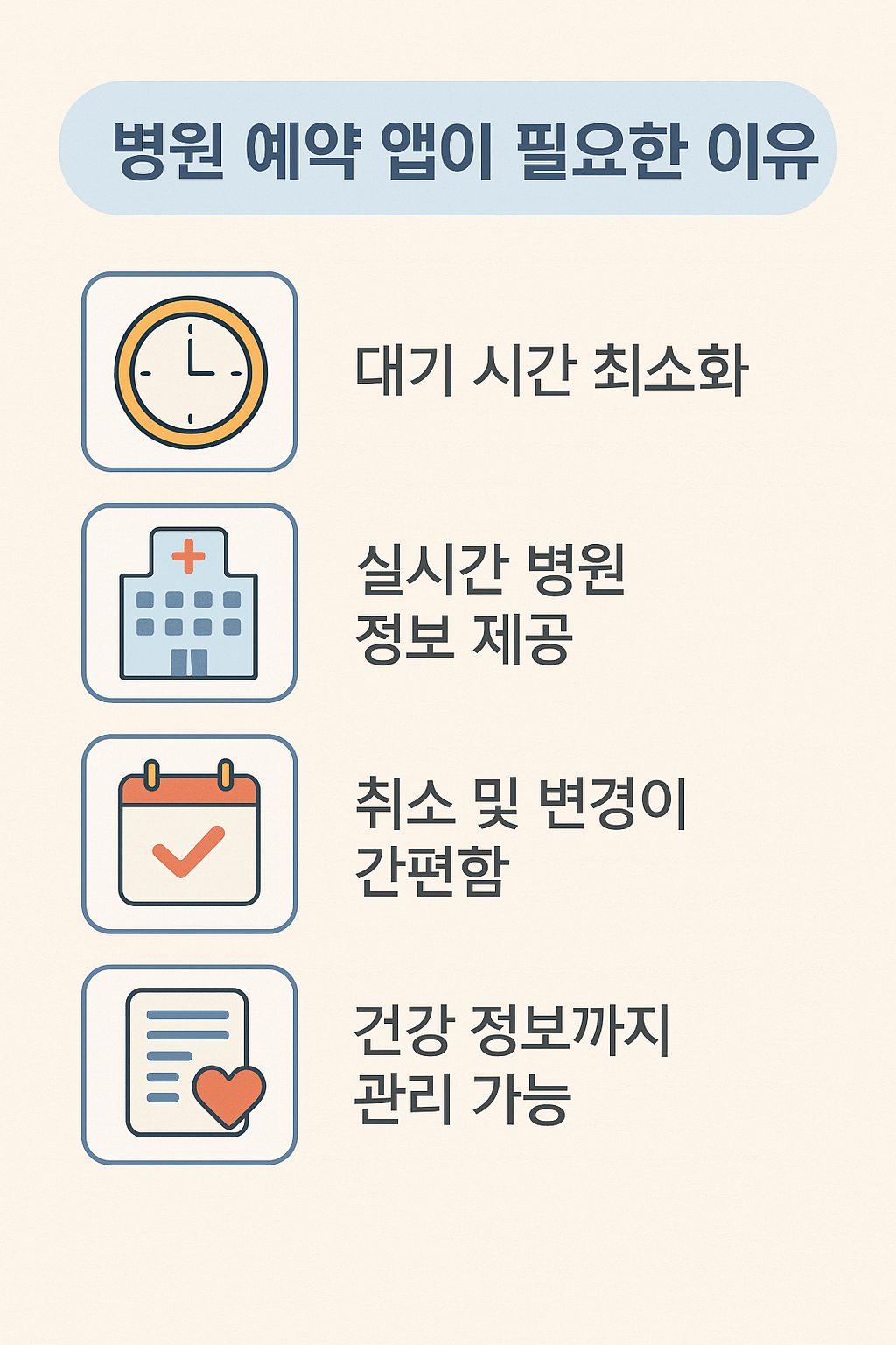 병원 예약 어플이 필요한 이유