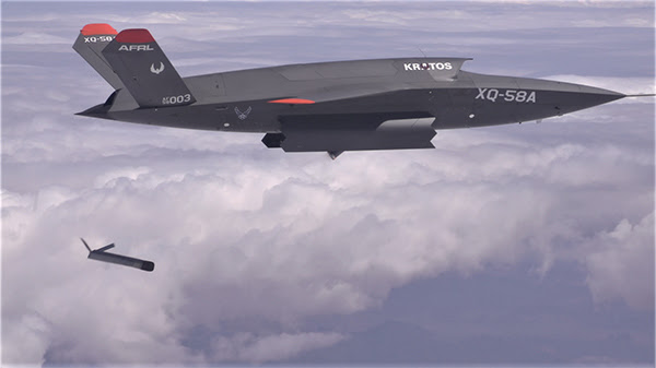 미 공군의 XQ-58A는 AI가 포함된 EW 시스템을 탑재할 수 있다.