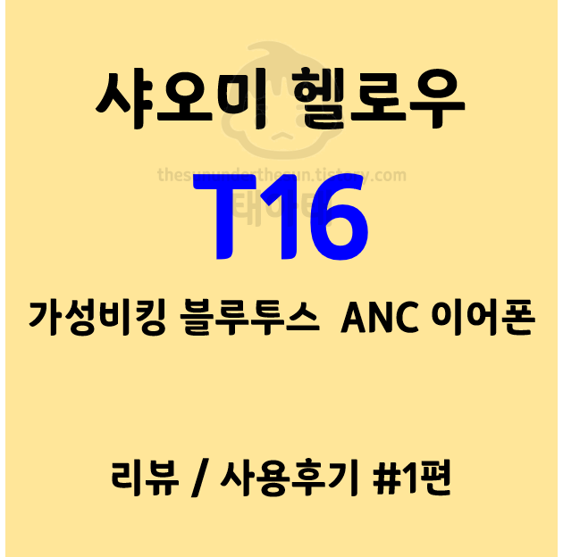  #샤오미 #헬로우 (#HAYLOU)의 #ANC #블루투스 이어폰 #T16 개봉기