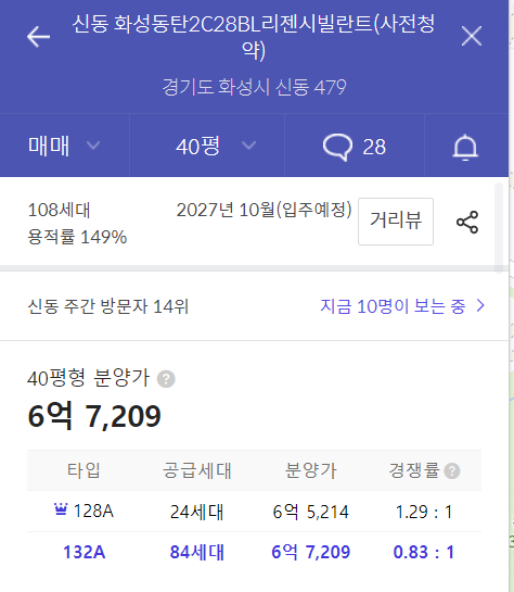 개과천선의 분양정보-경기도 화성시 동탄 e편한세상 동탄 파크아너스 2023년 2월 분양-주변시세