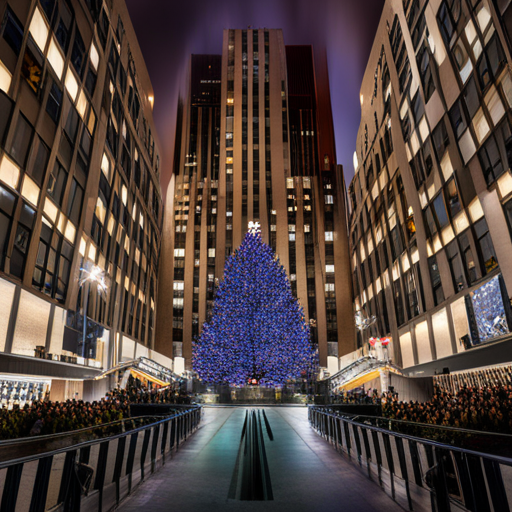 뉴욕 크리스마스 시즌 오픈 록펠러 센터 크리스마스 트리 점등식 (The Christmas season Open in New