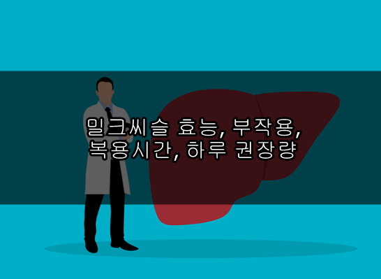 밀크씨슬 효능&#44; 부작용&#44; 복용시간&#44; 하루 권장량