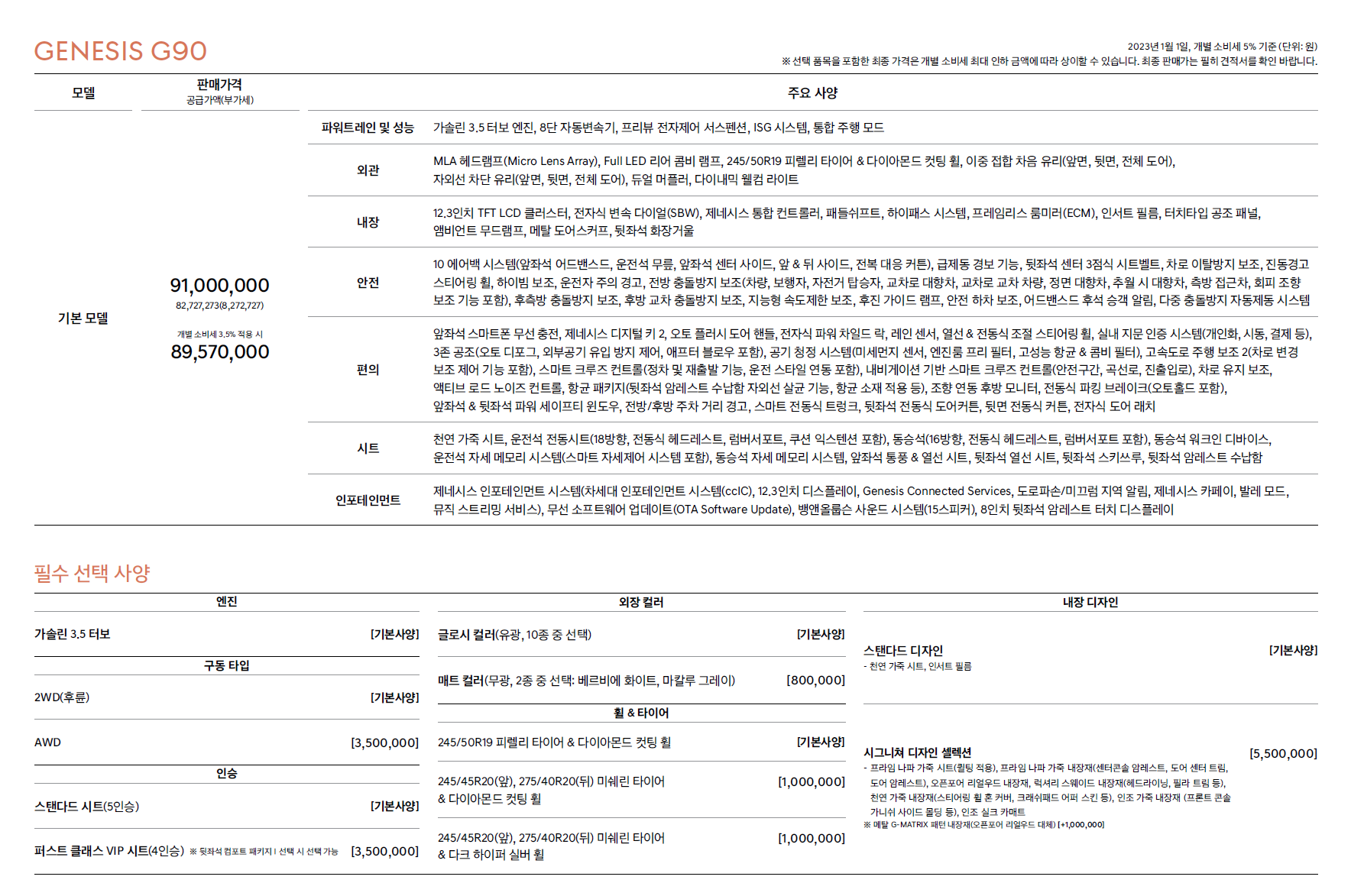 제네시스 G90