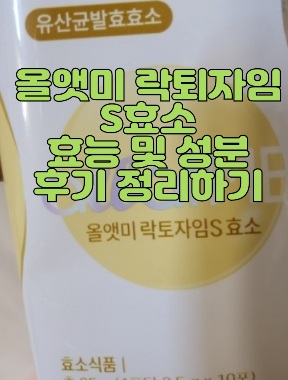 올앳미-락토자임-S효소-후기-성분-가격-효능-부작용