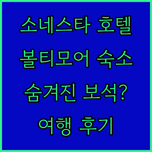 소네스타 호텔 볼티모어 이너 하버..