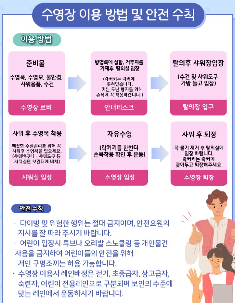 수영장 이용 방법