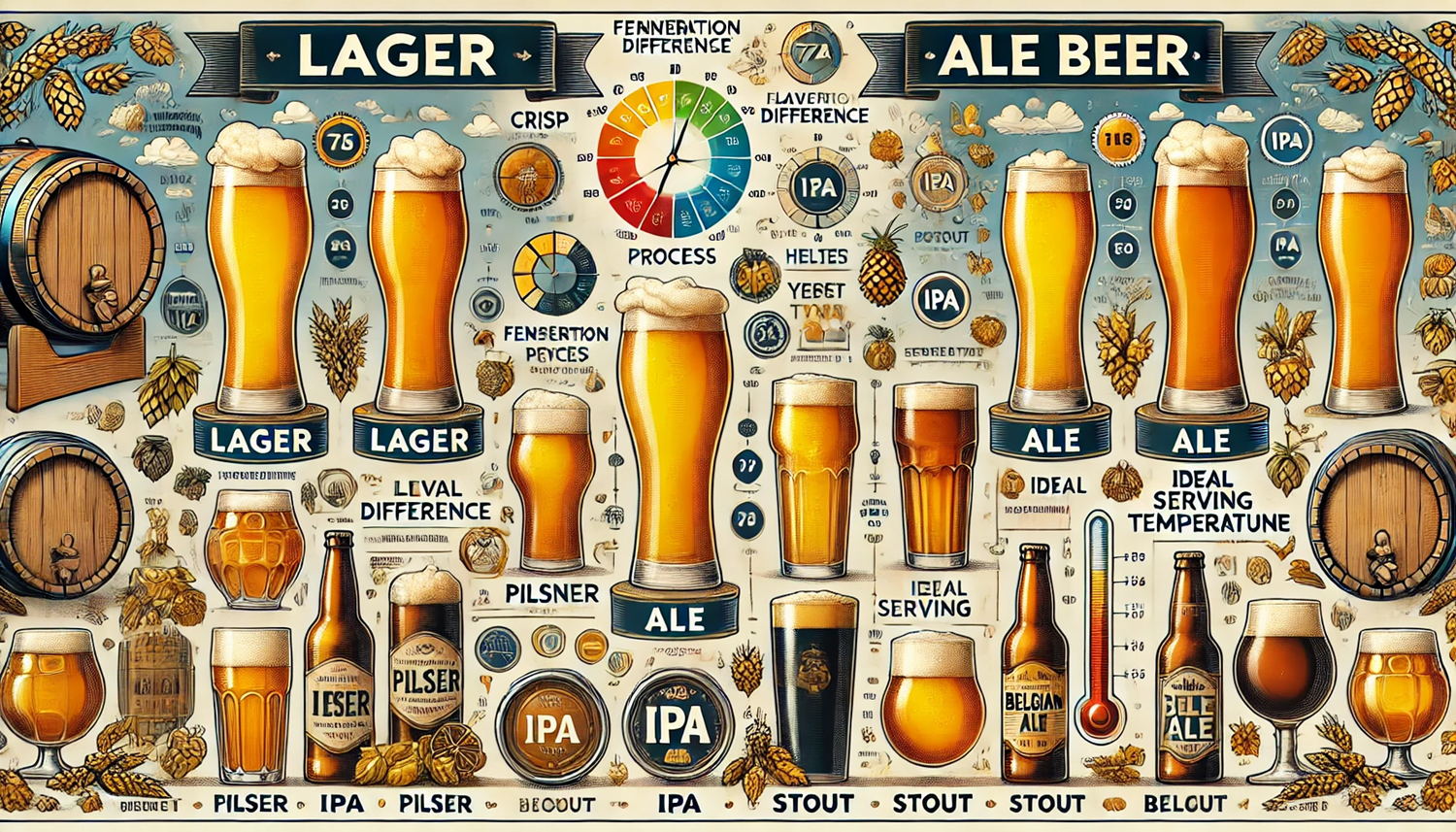 맥주의 모든 것! 라거 vs 에일, 어떤 차이가 있을까?