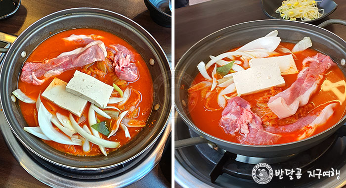 반달곰 지구여행 - 속초 돌솥밥 생돼지고기 김치찌개&#44; 슝늉