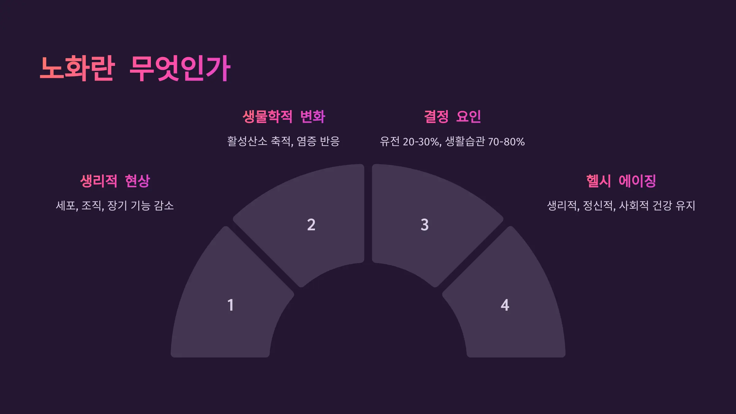 노화란 무엇인가: 자연의 흐름과 인간의 대응