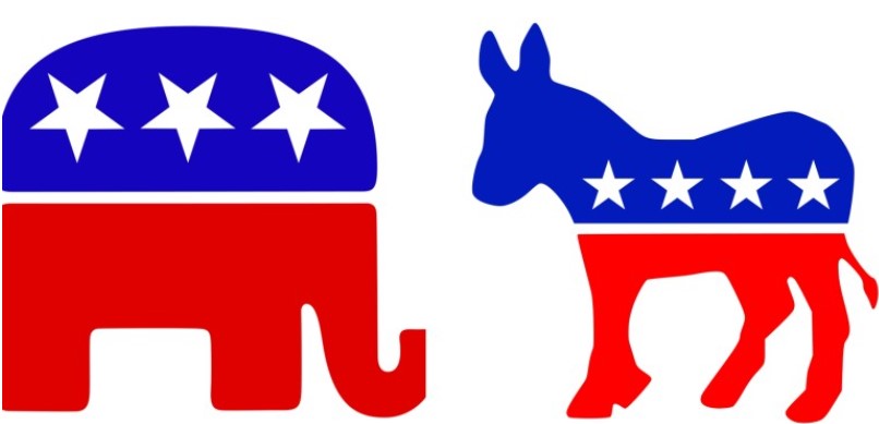 공화당 코끼리와 민주당 당나귀