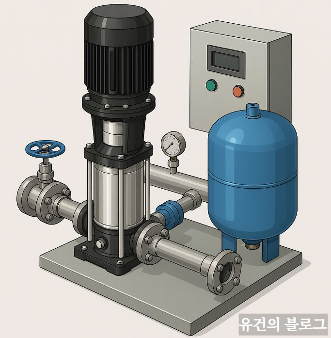 &lt;img src=&quot;부스터펌프 선정기준, 급수압력 계산법.jpg&quot; alt=&quot;부스터펌프 이미지 예시&quot;&gt;