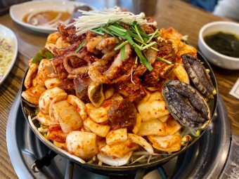 해물소갈비찜 소고기보신전골
