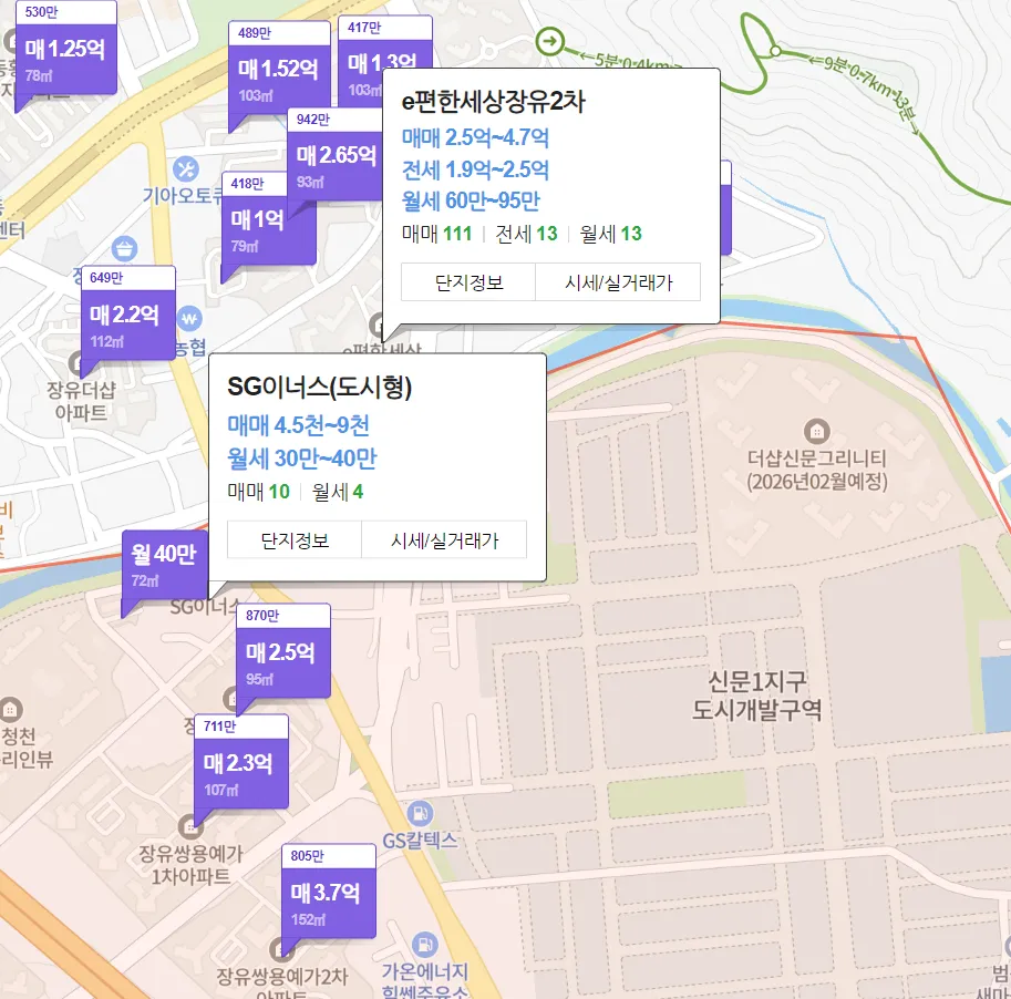 김해더샵신문그리니티_주변_아파트_가격