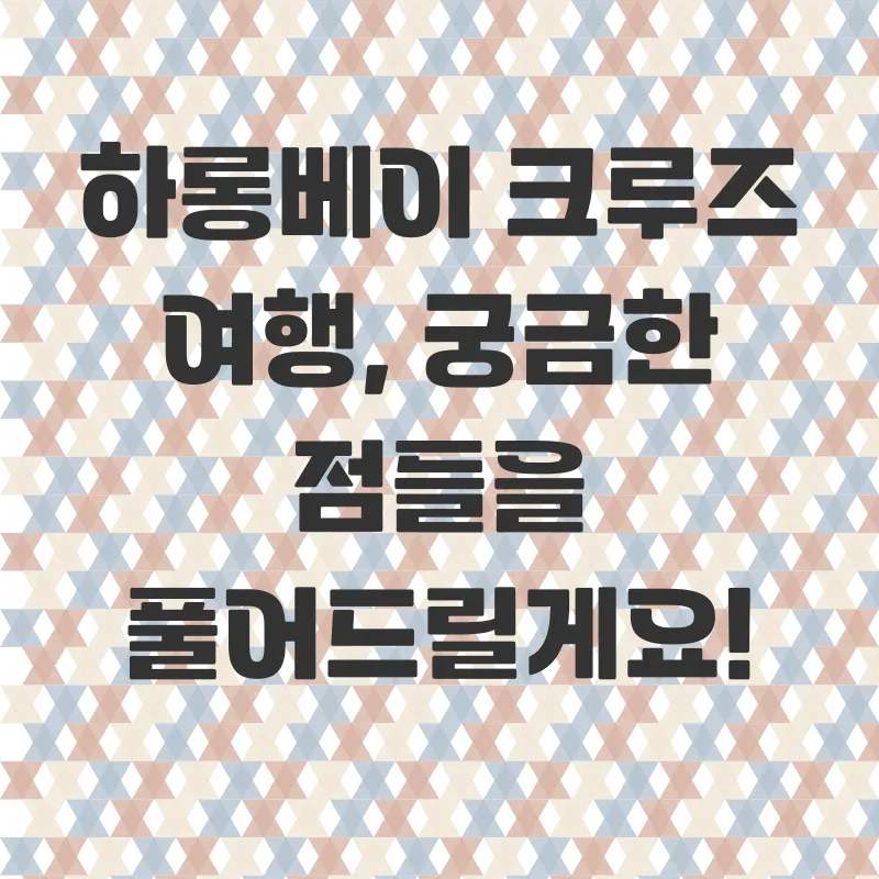 하롱베이 크루즈 여행_4