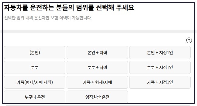 자동차보험-운전자범위