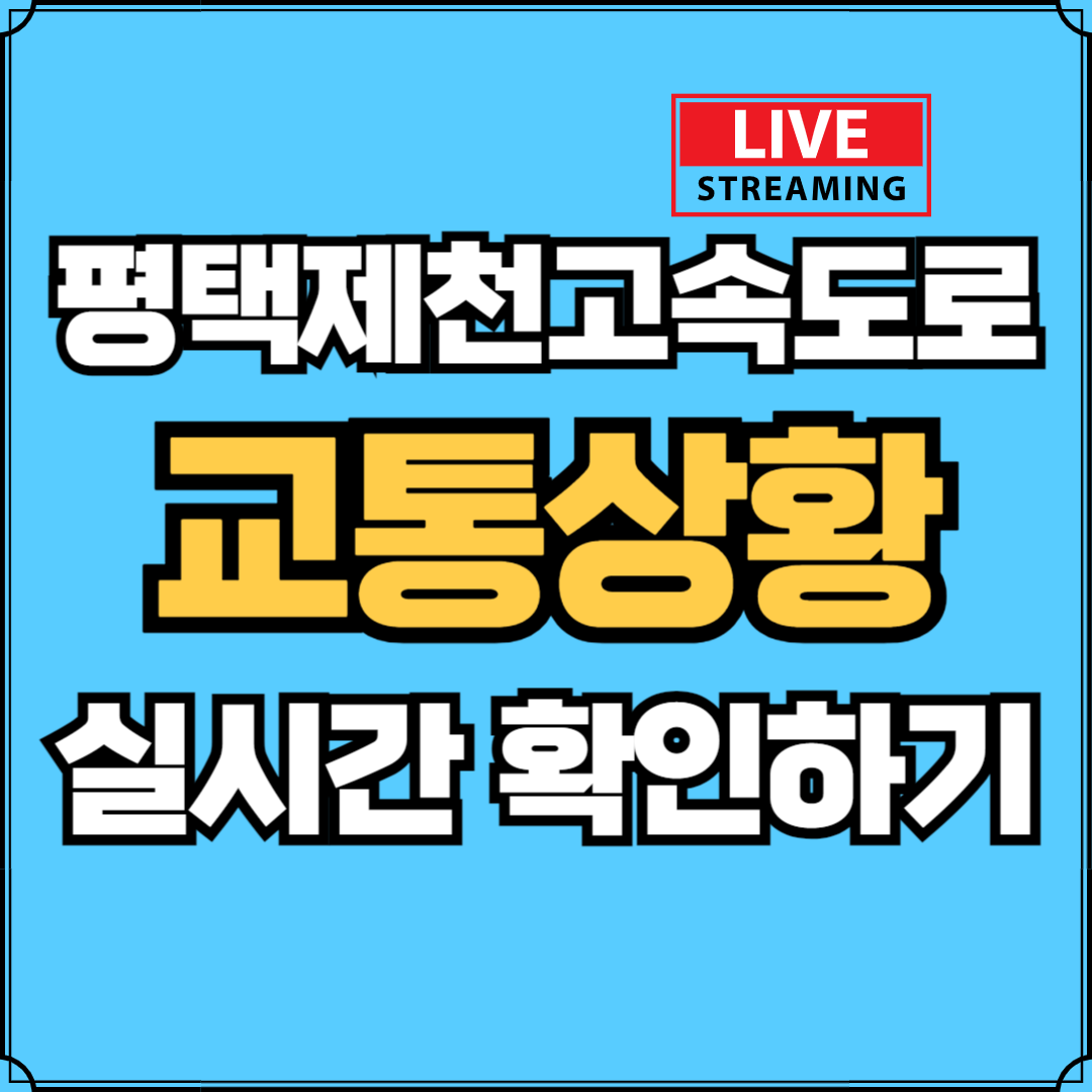 [실시간] 평택제천고속도로 교통정보 CCTV 우회도로 교통상황 확인하기