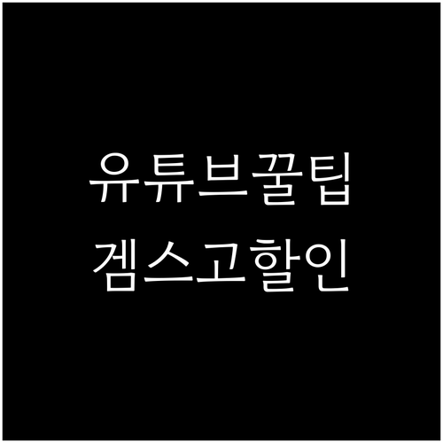 유튜브 프리미엄 알림 설정부터 겜스고
