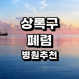 안산 상록구 폐렴