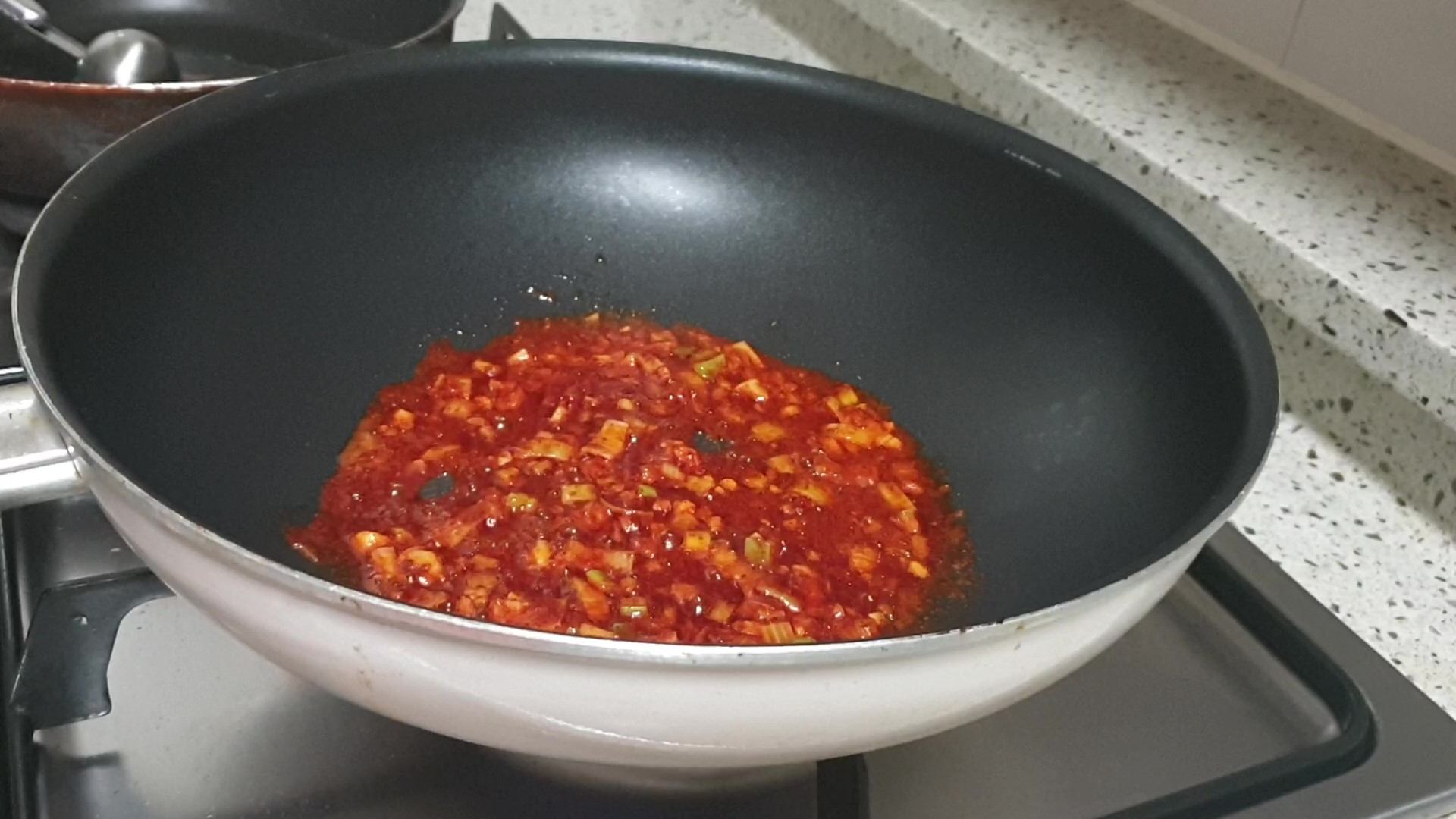 고추기름 만들기 2단계